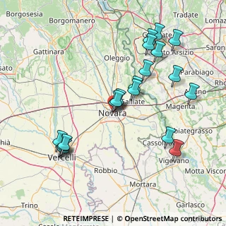 Mappa Via Canobio Amico, 28100 Novara NO, Italia (16.4255)