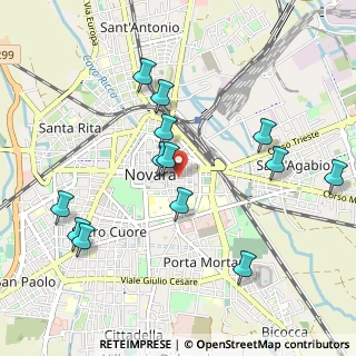 Mappa Via Canobio Amico, 28100 Novara NO, Italia (1.03385)