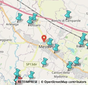 Mappa Via Damiano Chiesa, 35035 Mestrino PD, Italia (3.2885)