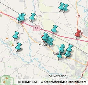 Mappa Via Damiano Chiesa, 35035 Mestrino PD, Italia (3.935)