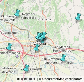 Mappa Vicolo Borgo Tascherio, 37100 Verona VR, Italia (6.4575)