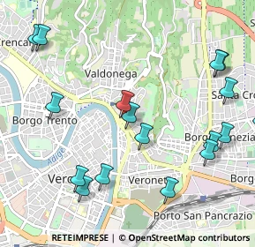 Mappa Vicolo Borgo Tascherio, 37100 Verona VR, Italia (1.24824)