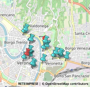Mappa Vicolo Borgo Tascherio, 37100 Verona VR, Italia (0.839)