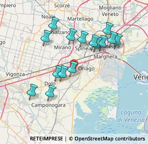 Mappa Via delle Mimose, 30034 Mira VE, Italia (6.93867)