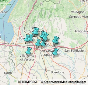 Mappa Via Giovambattista dalla Riva, 37121 Verona VR, Italia (7.63462)