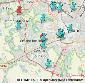 Mappa Via Giovanni Bensi, 20152 Milano MI, Italia (4.33143)