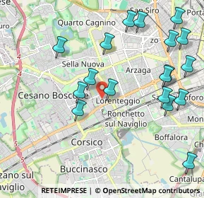 Mappa Via Giovanni Bensi, 20152 Milano MI, Italia (2.37889)