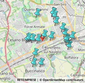 Mappa Via Giovanni Bensi, 20152 Milano MI, Italia (1.799)