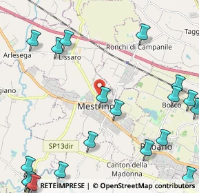 Mappa Via Monte Cimone, 35035 Mestrino PD, Italia (3.259)