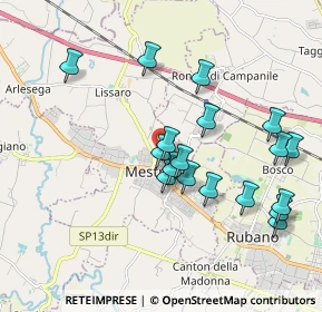 Mappa Via Monte Cimone, 35035 Mestrino PD, Italia (1.87667)
