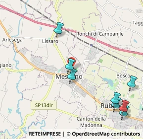 Mappa Via Vittorio Veneto, 35035 Mestrino PD, Italia (3.2825)