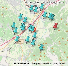 Mappa Via Sante Bocconcello, 36040 Sarego VI, Italia (3.6605)