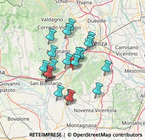 Mappa Via Sante Bocconcello, 36040 Sarego VI, Italia (11.0845)