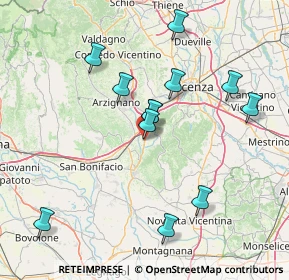 Mappa Via Sante Bocconcello, 36040 Sarego VI, Italia (14.9525)