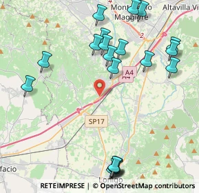 Mappa SR 11, 36054 Montebello Vicentino VI, Italia (5.0085)
