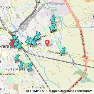 Mappa Strada Cascinone, 28100 Novara NO, Italia (1.1465)