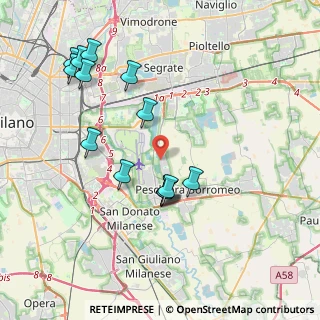 Mappa Via Morandi, 20068 Peschiera Borromeo MI, Italia (4.03714)