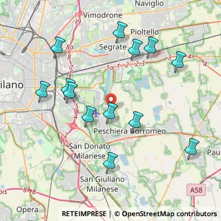 Mappa Via Morandi, 20068 Peschiera Borromeo MI, Italia (4.35538)