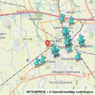 Mappa Centro Commerciale San, 28100 Novara NO, Italia (1.95313)