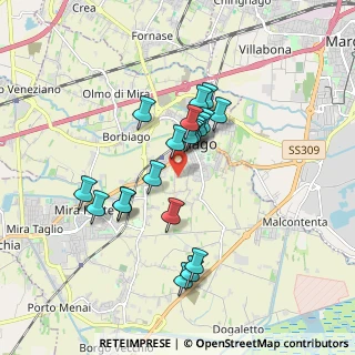 Mappa Via Caselle di San Pietro, 30034 Mira VE, Italia (1.4935)