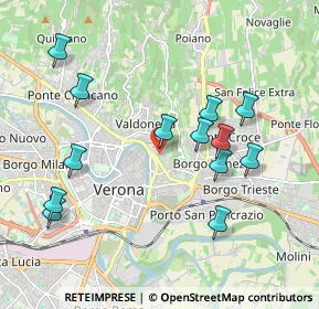 Mappa Via S. Giovanni in Valle, 37129 Verona VR, Italia (2.01692)