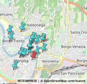 Mappa Via S. Giovanni in Valle, 37129 Verona VR, Italia (0.93412)
