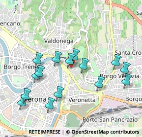 Mappa Via S. Giovanni in Valle, 37129 Verona VR, Italia (0.99667)