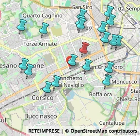 Mappa Via Manzano, 20147 Milano MI, Italia (2.1635)