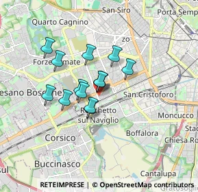 Mappa Via Manzano, 20147 Milano MI, Italia (1.16)
