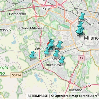 Mappa Via A. Grandi, 20090 Cesano Boscone MI, Italia (3.26154)