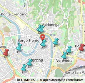 Mappa Via Barchetta, 37121 Verona VR, Italia (1.11636)