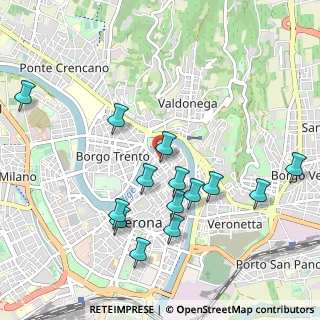 Mappa Via Barchetta, 37121 Verona VR, Italia (1.03571)