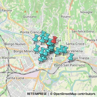Mappa Via Giuseppe Garibaldi, 37121 Verona VR, Italia (0.95263)