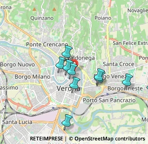 Mappa Via Barchetta, 37121 Verona VR, Italia (1.90636)