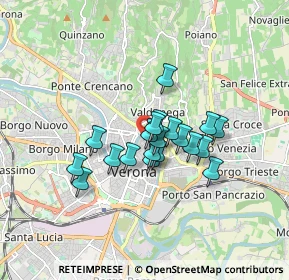 Mappa Via Barchetta, 37121 Verona VR, Italia (1.1825)