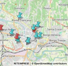 Mappa Via Barchetta, 37121 Verona VR, Italia (1.73636)