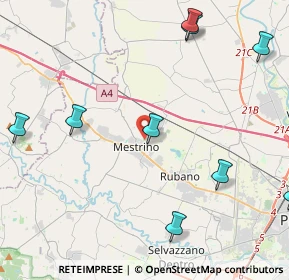 Mappa Via Calatafimi, 35035 Mestrino PD, Italia (7.7275)