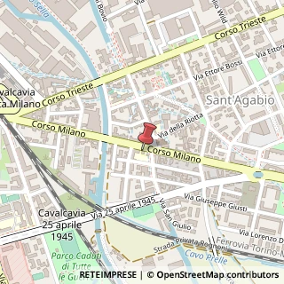 Mappa Corso Milano, 24, 28100 Novara, Novara (Piemonte)