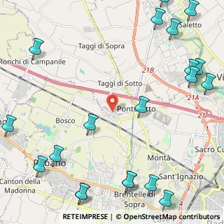 Mappa Via Martiri della Libertà, 35030 Rubano PD, Italia (3.3965)