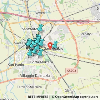 Mappa Piazza Mons. F. Brustia, 28100 Novara NO, Italia (1.43)
