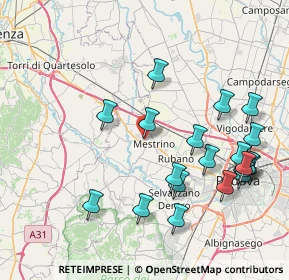 Mappa Via Levico, 35035 Mestrino PD, Italia (8.783)