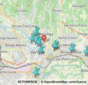 Mappa Via Giovambattista dalla Riva, 37121 Verona VR, Italia (1.88909)