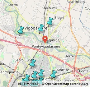 Mappa Via A. Vittoria, 35133 Padova PD, Italia (3.306)