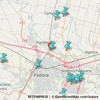 Mappa Via A. Vittoria, 35133 Padova PD, Italia (5.76182)