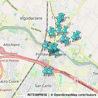 Mappa Via A. Vittoria, 35133 Padova PD, Italia (0.6925)
