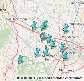 Mappa Viale dell'Artigianato, 35035 Mestrino PD, Italia (6.065)
