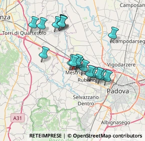 Mappa Viale dell'Artigianato, 35035 Mestrino PD, Italia (5.97556)
