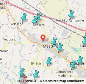 Mappa Viale dell'Artigianato, 35035 Mestrino PD, Italia (3.3505)