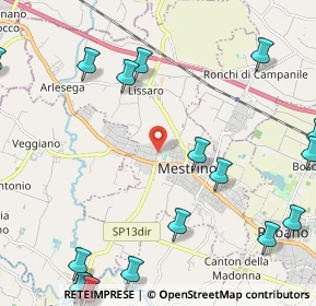 Mappa Viale dell'Artigianato, 35035 Mestrino PD, Italia (3.34)