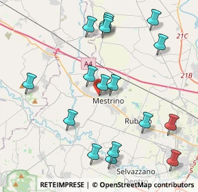 Mappa Viale dell'Artigianato, 35035 Mestrino PD, Italia (4.57059)